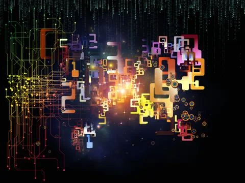 Evolving Data Set Stock Illustration