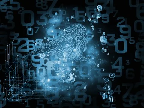 Evolving Data Set Stock Illustration