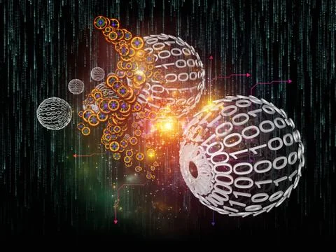 Evolving Data Set Stock Illustration