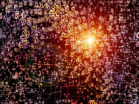 Evolving Digital Information Illustrazione stock