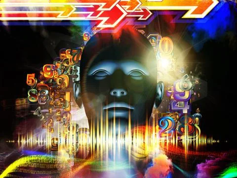 Evolving Digital Science Stock Illustration