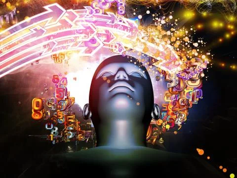 Evolving Digital Science Stock Illustration