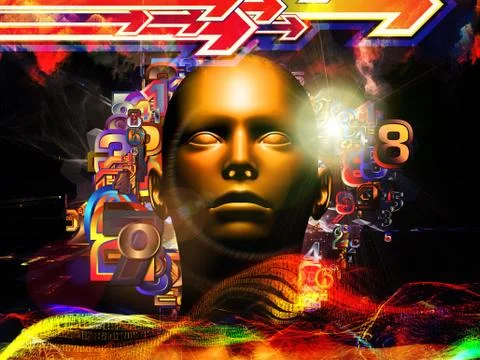 Evolving Digital Science Stock Illustration