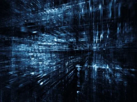 Evolving Digital World Stock Illustration