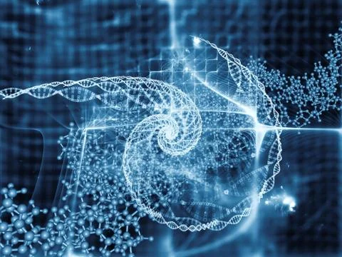 Evolving DNA Stock Illustration