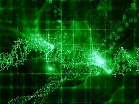 Evolving DNA Stock Illustration