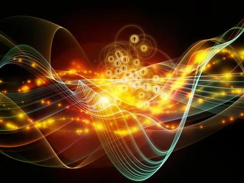 Evolving Dynamic Network Illustrazione stock