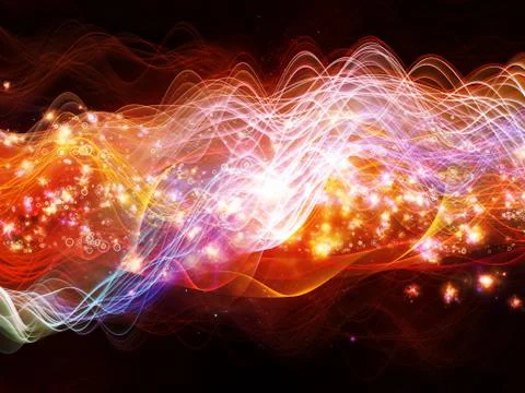 Evolving Dynamic Waves Stock Illustration