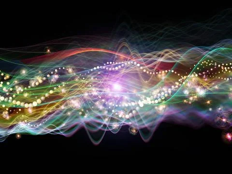 Evolving Dynamic Waves Stock Illustration