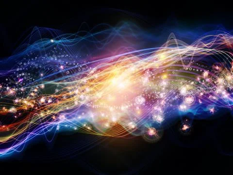 Evolving Dynamic Waves Stock Illustration