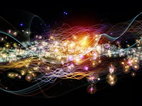 Evolving Dynamic Waves Stock Illustration