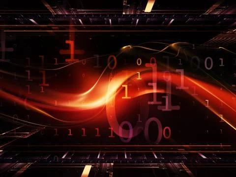 Evolving Fractal Realms Stock Illustration