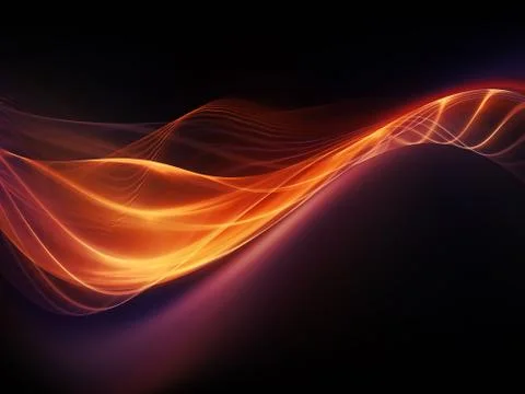 Evolving Fractal Waves Stock Illustration