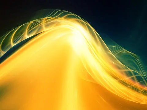Evolving Fractal Waves Stock Illustration