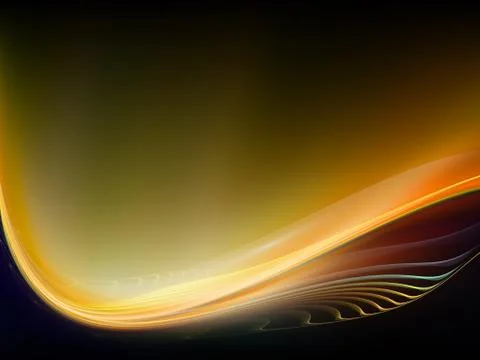Evolving Fractal Waves Stock Illustration
