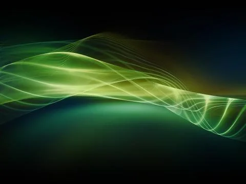 Evolving Fractal Waves Stock Illustration