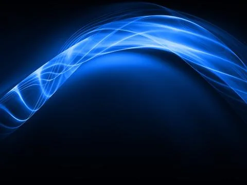 Evolving Fractal Waves Stock Illustration