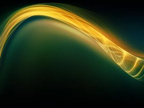 Evolving Fractal Waves Stock Illustration