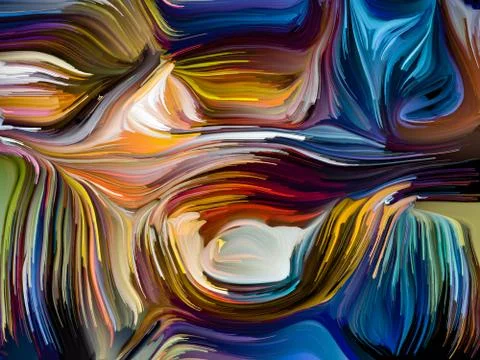 Evolving Fused Colors Illustrazione stock