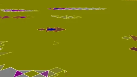 Evolving Geometric Display Perspective Triangle Planar Texture Motion Video Video stock 300927420