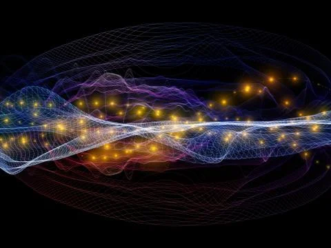 Evolving Light Wave Stock Illustration