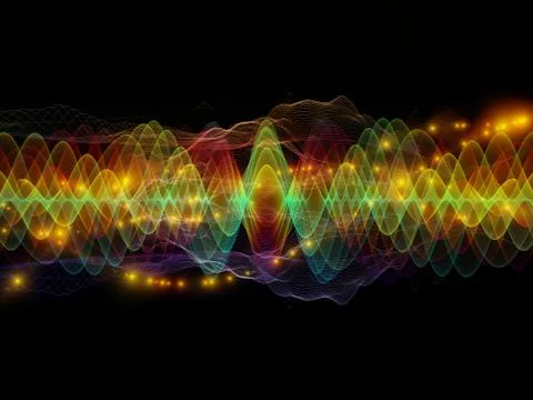 Evolving Light Wave Stock Illustration