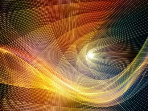 Evolving Light Waves Stock Illustration