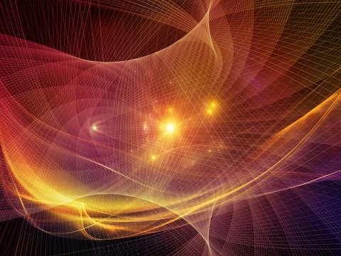 Evolving Light Waves Stock Illustration