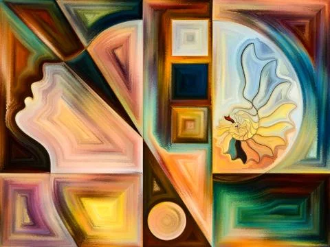 Evolving Living Canvas Stock Illustration