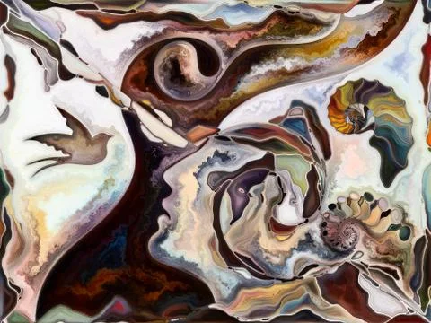 Evolving Living Canvas Stock Illustration