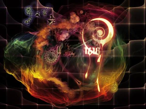 Evolving Math Visualization Illustrazione stock