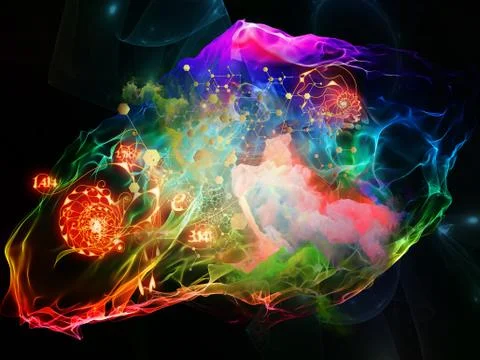 Evolving Math Visualization 스톡 일러스트