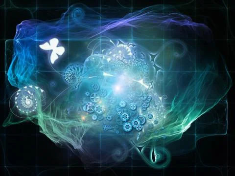 Evolving Math Visualization 스톡 일러스트