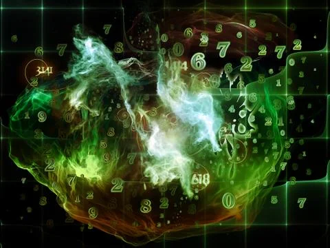 Evolving Math Visualization Stockillustratie