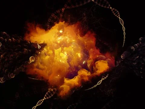 Evolving Microcosm Stock Illustration