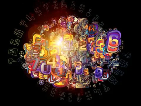 Evolving Numbers イラスト素材