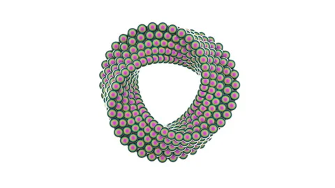 An evolving object. The Mobius strip. Seamless loop. Stock Footage 94728645