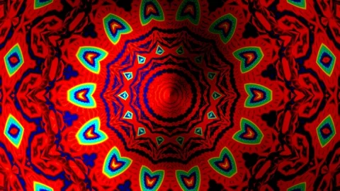 Evolving Ornate Kaleidoscope Design - Seamless Footage Stock Footage 323689706
