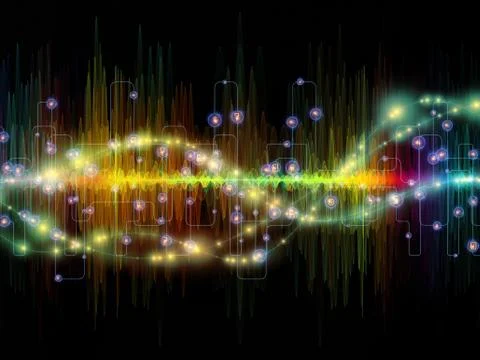 Evolving Oscillation Stock Illustration