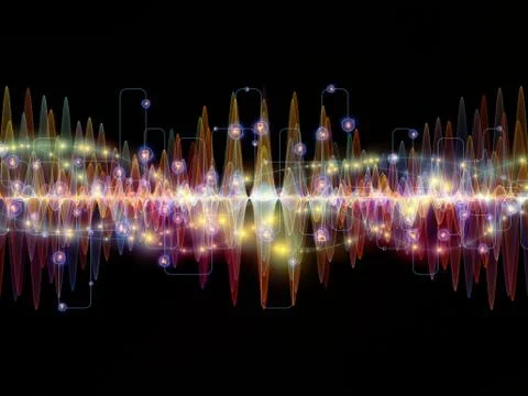 Evolving Oscillation Illustrazione stock