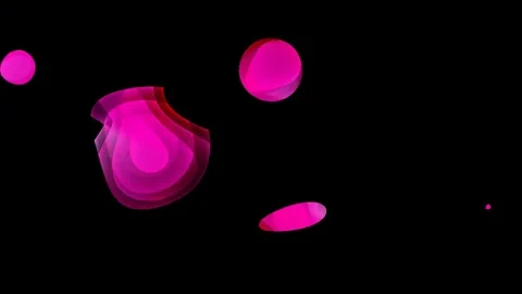 Evolving pink circles VJ loop Stock Footage 72658806