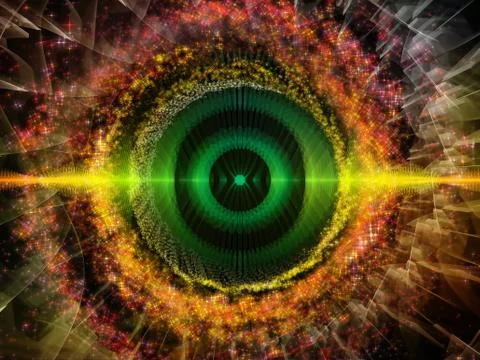Evolving Radial Oscillation Stock Illustration