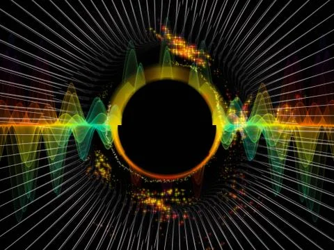 Evolving Radial Oscillation Stock Illustration