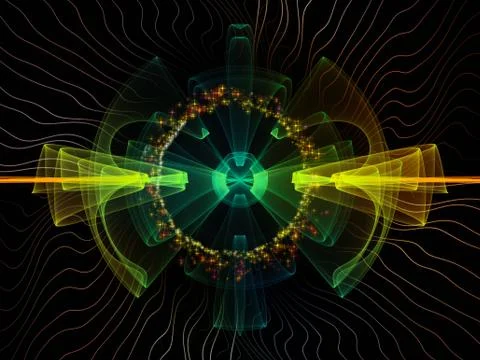Evolving Radial Oscillation Stock Illustration