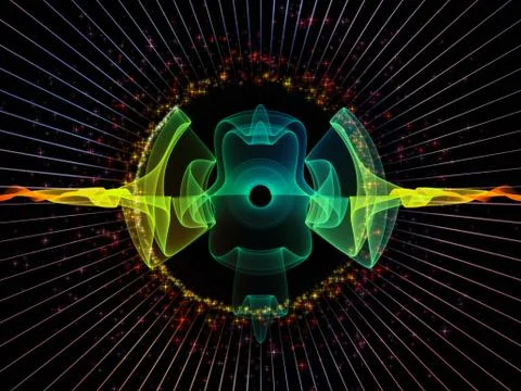 Evolving Radial Oscillation Stock Illustration