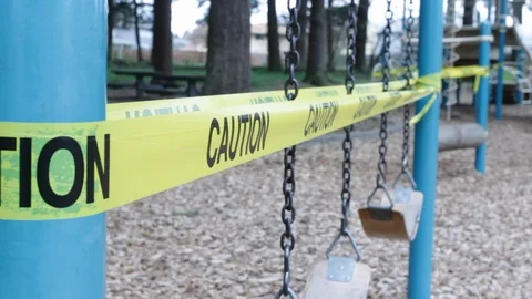 In an evolving response to the COVID-19 outbreak, Vancouver Parks and Recreation Stock Footage 127137005