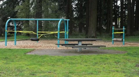 In an evolving response to the COVID-19 outbreak, Vancouver Parks and Recreation Stock Photos