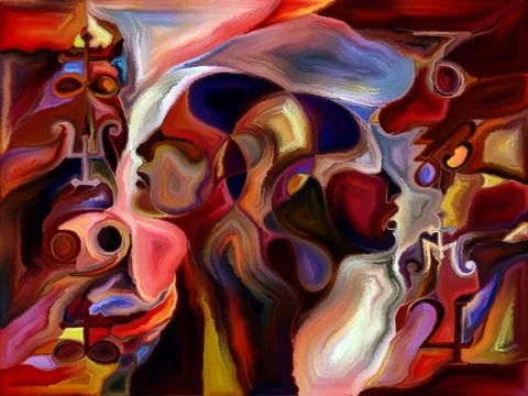 Evolving Shape Division Stock Illustration