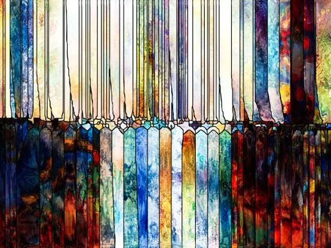 Evolving Shape Division Stock Illustration