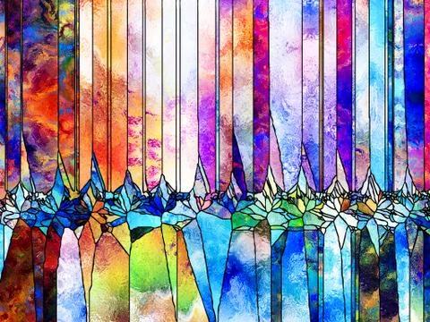 Evolving Shape Division Stockillustratie